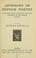 Cover of: Anthology of French poetry from the time of Froissart up to the beginning of the present century