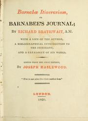 Cover of: Barnabæ Itinerarium, or, Barnabee