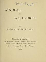 Cover of: Windfall and waterdrift