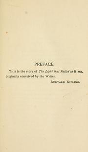 Cover of: The  light that failed by Rudyard Kipling