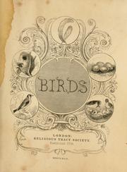 Cover of: Birds. by Religious Tract Society (Great Britain)