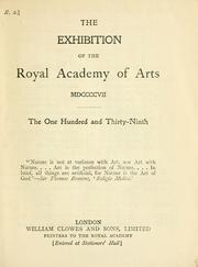 Cover of: The Exhibition of the Royal Academy of Arts, 1907: the 139th.