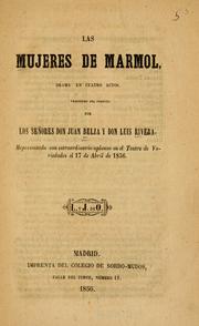 Cover of: mujeres de mármol: drama en cuatro actos