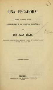Cover of: Una pecadora by Juan Belza