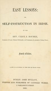 Cover of: Easy lessons, or, Self-instruction in Irish