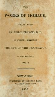 Cover of: The works of Horace