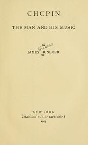 Cover of: Chopin by James Huneker