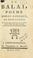 Cover of: Le balai
