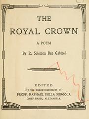 Cover of: The royal crown: a poem