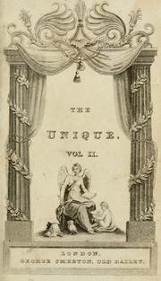 Cover of: The unique. by 
