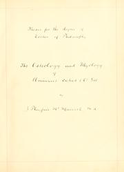 Cover of: osteology and myology of amiurus catus (L.) gill. | J. Playfair McMurrich