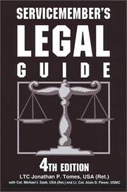 Cover of: Servicemember's legal guide by Jonathan P. Tomes