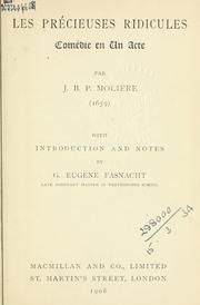 Cover of: Les précieuses ridicules by Molière