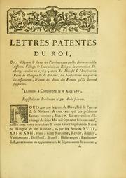 Lettres patentes du roi by France