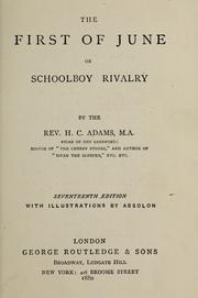 Cover of: The first of June, or, schoolboy rivalry