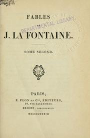 Cover of: Fables. by Jean de La Fontaine, Jean de La Fontaine