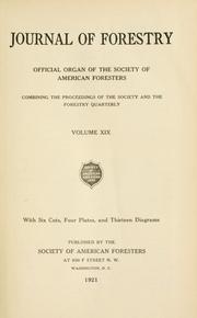 Cover of: Journal of forestry.
