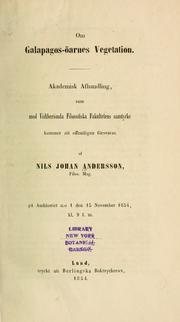 Om Galapagos-öarnes vegetation by N. J. Andersson