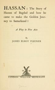 Cover of: Hassan by James Elroy Flecker
