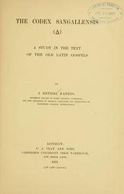 The Codex Sangallensis (  ) by J. Rendel Harris