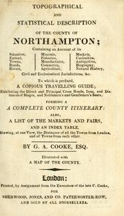 Cover of: A topographical and statistical description of the county of Northampton