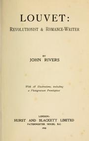 Cover of: Louvet: revolutionist & romance-writer.