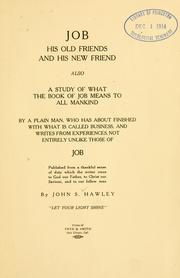 Cover of: Job by John Savage Hawley, John Savage Hawley