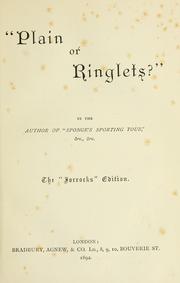 Cover of: "Plain or ringlets?"