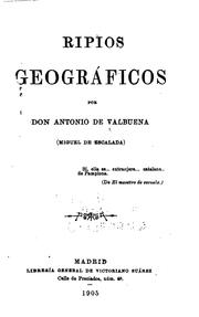 Cover of: Ripios geográficos