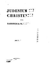 Cover of: Judentum und Christentum