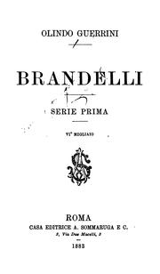 Cover of: Brandelli by Olindo Guerrini