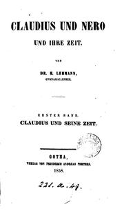 Cover of: Claudius und Nero und ihre Zeit