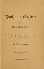 Cover of: A reminiscence of Washington and Early's attack in 1864