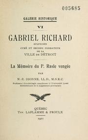 Cover of: Gabriel Richard by N. E. Dionne