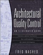 Cover of: Architectural Quality Control