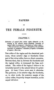 Cover of: Papers on the female perineum, etc