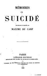 Cover of: Mémoires d'un suicidé