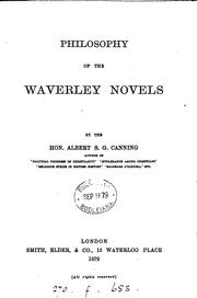 Philosophy of the Waverley novels by S. G. Canning