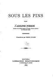 Cover of: Sous les pins