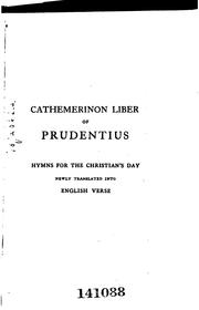 Cover of: The Hymns of Prudentius