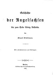 Cover of: Geschichte der Angelsachsen bis zum Tode König Aelfreds