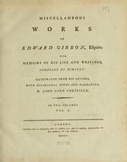 Cover of: Miscellaneous works of Edward Gibbon: esquire.