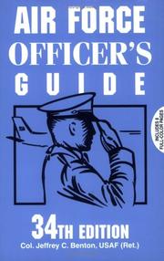 Cover of: Air Force Officer's Guide by Jeffrey C. Benton