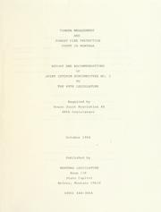 Timber management and forest fire protection costs in Montana by Montana. Legislature. Joint Interim Subcommittee No. 2.