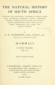 Cover of: natural history of South Africa ...