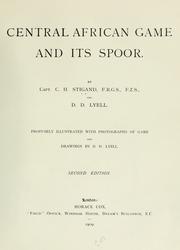Cover of: Central African game and its spoor by C. H. Stigand