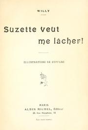 Cover of: Suzette veut me lâcher!