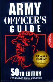 Cover of: Army Officer's Guide by Keith E. Bonn