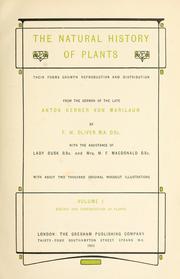 The natural history of plants by Kerner, Anton Joseph Ritter von Marilaun