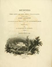 Cover of: Memoirs of the life of Sir John Froissart | Sainte-Palaye M. de La Curne de